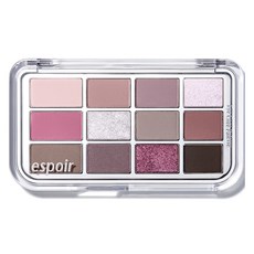 espoir 艾絲珀 Eye Core Palette 12色眼影盤, 1盒, 04 Geek Gray