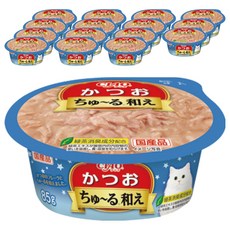 챠오츄르 고양이 범벅컵, 가다랑어, 85g, 16개