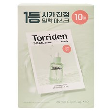 Torriden 官方直營 積雪草舒緩急救面膜, 10入, 1組