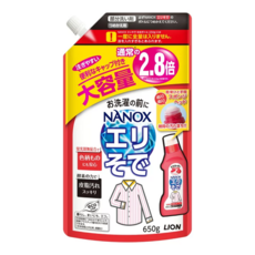 LION 獅王 NANOX one 奈米樂 衣領袖口除污液 補充包, 230ml, 650g, 1包