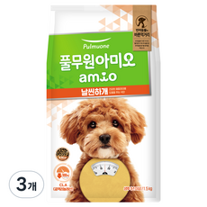 풀무원아미오 강아지 날씬하개 사료, 다이어트(체중감소), 1.5kg, 3개