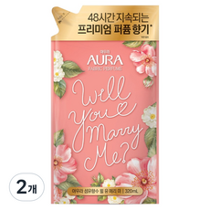아우라 섬유향수 윌유메리미 리필, 2개, 320ml