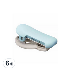 고쿠요 테이프 커터 M, 블루, 6개