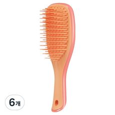 TANGLE TEEZER 迷你濕髮順髮梳, 鮭魚粉 + 杏桃色, 6個