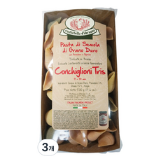 루스티켈라디아브루초 콘킬리오니 트리스 파스타면, 3개, 500g