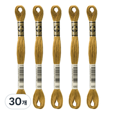 브랜드얀 DMC 25번 면사 자수실, 680번, 30개