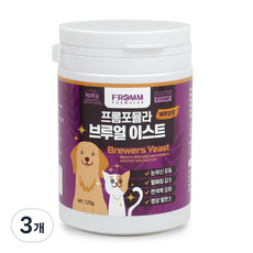 프롬포뮬라 반려동물 브루얼 이스트 맥주효모 영양제, 피부/피모, 120g, 3개