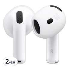 SPACE SHIELD AirPods 4 相容標準防滑矽膠耳套, 2套, 透明