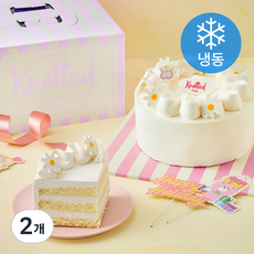 노티드 밀크데이지 우유무스 케이크 (냉동), 540g, 2개