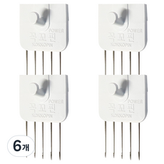 KOKKOPIN 直通電源, 白色, 6個