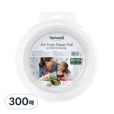 탐사 에어프라이어 종이호일 중형, 300개