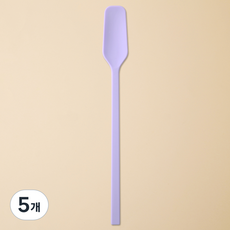 이지실리 스퀘어 실리콘 다용도 티 버터 잼스푼, 퍼플, 5개