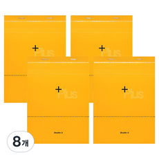 더블에이 플러스 노트패드 A5, 옐로우, 8개