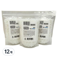 바나다왁싱 셀프 제모 201 프리미엄 하드왁스, 200g, 12개