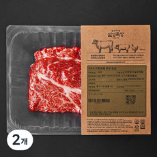 설성목장 무항생제 1++등급 한우 숙성등심 불고기용 (냉장), 200g, 2개