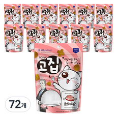 고집 고양이 간식, 소고기, 60g, 72개