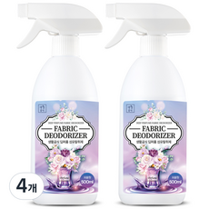 Saenghwalgongsik 花香深層香氛纖維除臭劑, 4個, 500ml