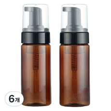 泡沫慕斯空瓶 100ml, 棕色, 6個