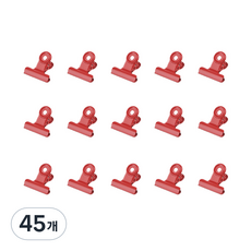 브리스크스타일 컬러 메탈 클립 레드, 45개