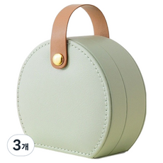 소담마켓 여행용 악세사리 보석함, 연녹색, 3개