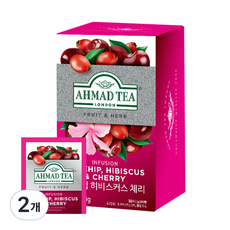 아마드티 로즈힙 히비스커스 체리 티, 2g, 20개입, 2개