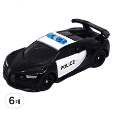 TOMICA T-ARTS KOREA Asia 79 布加迪 Chiron Pur Sport 警車公仔 混合顏色, 6個