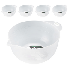 YI SHUIN 亞晨 聚丙烯量碗, 半透明色, 1.6L, 5個