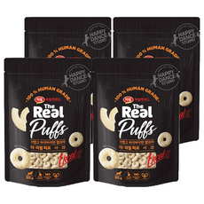 하림펫푸드 더리얼 퍼프 대용량 강아지 간식, 사과맛, 85g, 4개