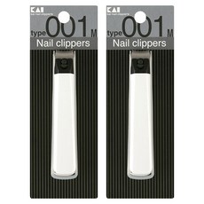 카이 손톱깎이 중, 흰색, 2개