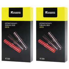 RUNDONG 汽車香氛棒 3入, 紅色, 2盒