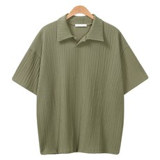 raymon 男士 T恤超合身褶襉領短袖 T恤