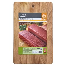 HIKARI 日光生活 森木作橡膠木砧板 原創木材, 木色, 1個