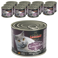 레오나르도 어덜트 고양이 습식사료, 토끼, 200g, 12개