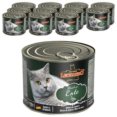 레오나르도 어덜트 고양이 습식사료, 오리, 200g, 12개