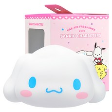 BELLEAMANT 三麗鷗明星 大耳狗喜拿 大臉 車用芳香劑 正裝, 1個, 清新棉花