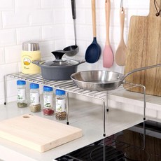 spiell 韓國製造 擴展型 廚房層架 碗盤整理架 2入, 混合顏色