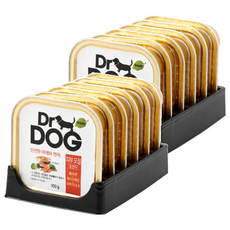 닥터독 강아지 피부모질 간식 캔, 연어, 100g, 12개