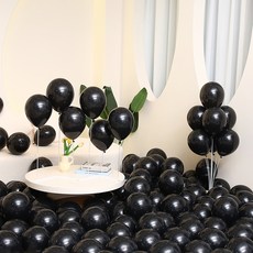 P&B UNITY 標準圓形氣球 25cm 100入, 28黑色, 1個