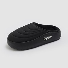 CHAAKAN SHOES 男士 Mirena 毛絨內裡絎縫鋪棉拖鞋 WTFBR4h178_308, 黑色, 250