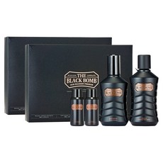 THE FACE SHOP 菲詩小舖 The Black Bomb 男士特別套組, 肌膚140ml+32ml+乳液130ml+32ml, 2套
