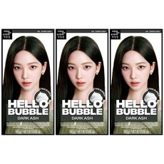 미쟝센 헬로 버블 염색제, 5A다크애쉬, 3개