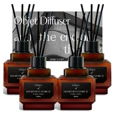 헤트라스 오브제 디퓨저 선물세트, 백화점1층, 200ml, 4개
