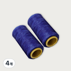 皮革工藝蠟線 初學者用 1mm*220m, 藍色, 4個