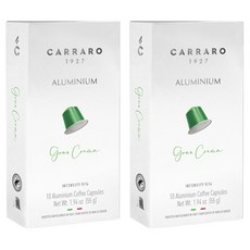 CARRARO 雀巢咖啡機通用經典義式濃縮咖啡膠囊, 5.5g, 10顆, 2盒
