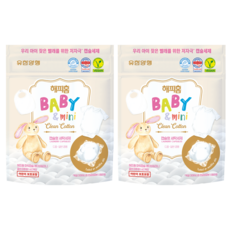 HAPPYHOME 孩童衣物用洗衣膠囊 棉花香 一般/滾筒洗衣機兼用, 450g, 2個