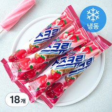 롯데웰푸드 스크류바 딸기 사과 (냉동), 80ml, 6개입, 3개