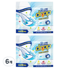이지드롭 변기크리너 혼합향 18p, 혼합색상, 6개
