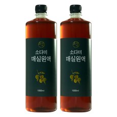 소다미 매실원액, 1L, 2개