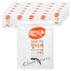 유하우스 일회용 위생 멀티백, 대(L), 15개입, 40개