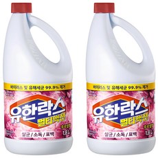 유한락스 멀티액션 후로랄, 1.8L, 2개